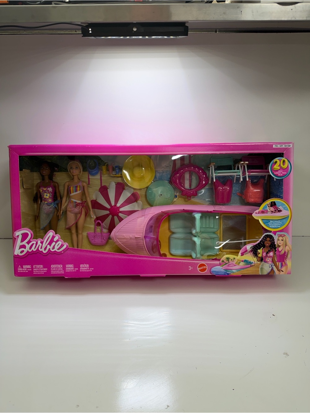 Barbie Lake Adventure Playset with 20+ Accessories Dolls Chairs Life Vests